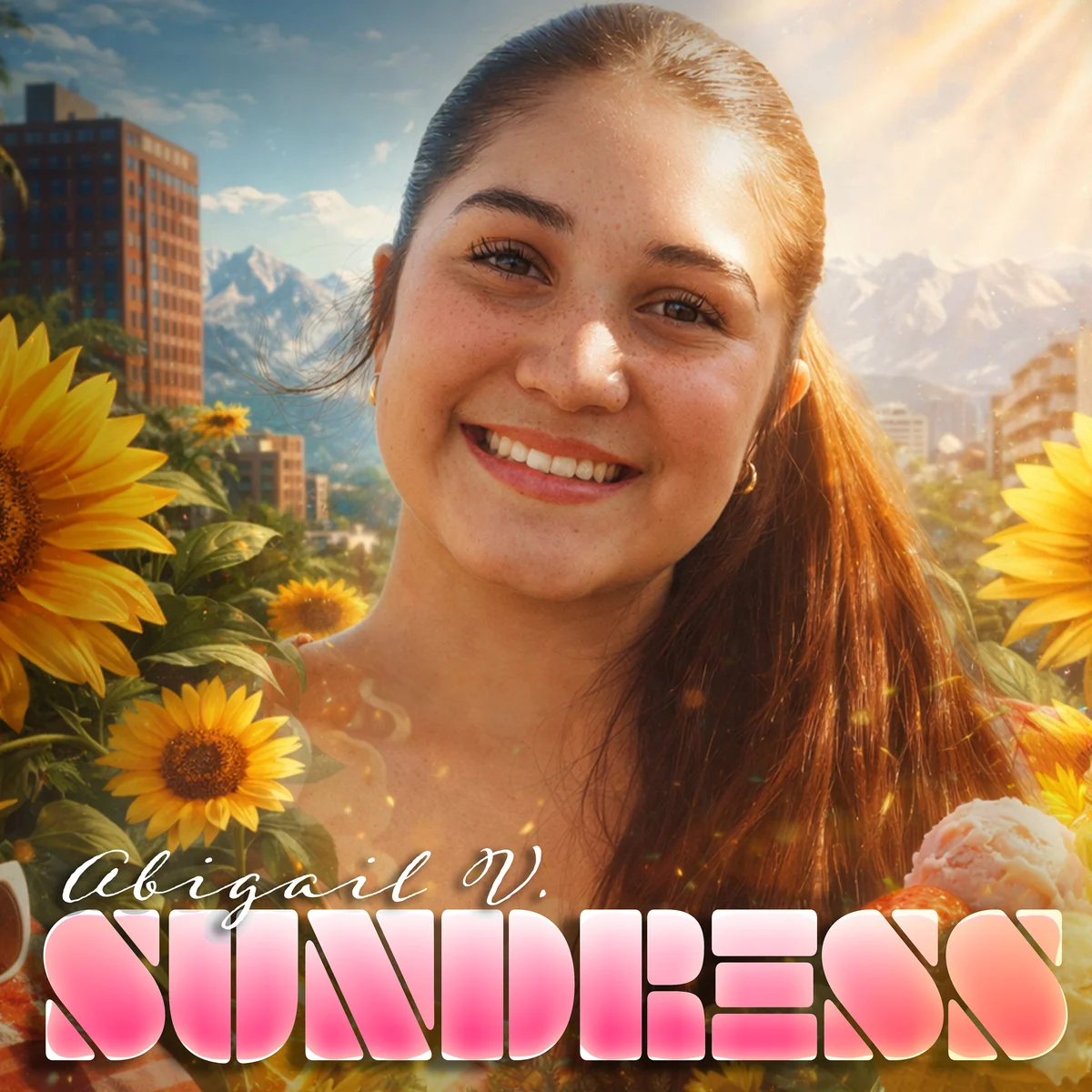 Artwork for the Abigail V. release “Sundress”.